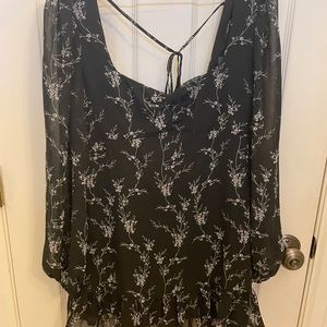 Forever 21 Black and White Floral Dress